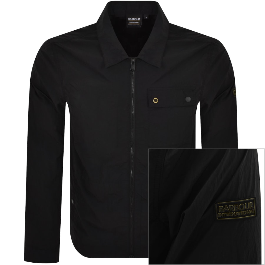 Barbour International Inline Overshirt Black